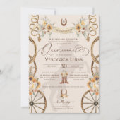 チャロサンフラワーカントリー素朴フローラキンセアニェラ 招待状 (正面)