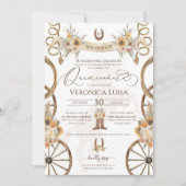 チャロサンフラワーカントリー素朴フローラキンセアニェラ 招待状 (正面)