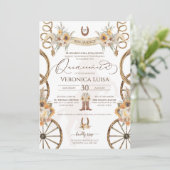 チャロサンフラワーカントリー素朴フローラキンセアニェラ 招待状 (スタンド正面)