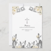 チャロツインズボーイメキシコバプテスマ&ファースト誕生日 招待状 (裏面)