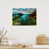 チャロンクロッシングザリバースタイックスバイジョアヒムパティニール ポスター (キッチン)