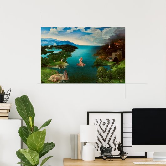 チャロンクロッシングザリバースタイックスバイジョアヒムパティニール ポスター (ホームオフィス)