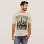 チャロ動揺してットグランジ・ノースカロライナ Tシャツ (正面フル)