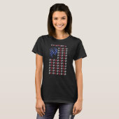 チャワサ先住民アメリカ合衆国インド連邦主席米国国旗4日 Tシャツ (正面フル)