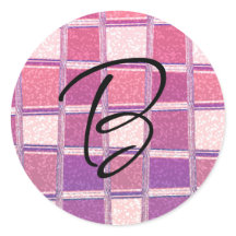 チャンキーシックグリッタースクウェアグラマーパーティーステッカー