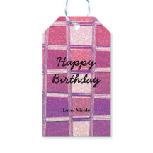 チャンキーシックモダングリッターピンクパープルグラマー