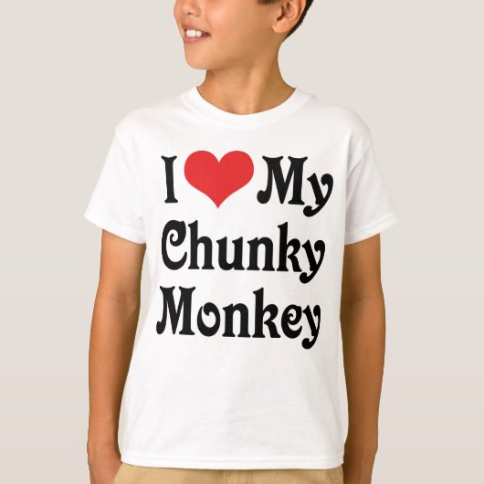 チャンキー・モンキーが大好き Tシャツ (正面)