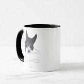 チャンコリー縁どドッグラバーマグ マグカップ (正面左)