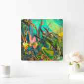 チャンジェングカメレオン スクエア壁時計 (ホーム)