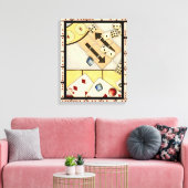 チャンスのゲームの混乱した品揃え キャンバスプリント (インサイチュ (リビング))