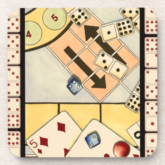 チャンスのゲームの混乱した品揃え コースター (正面)