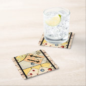 チャンスのゲームの混乱した品揃え スクエアペーパーコースター (インサイチュ)