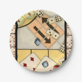 チャンスのゲームの混乱した品揃え ペーパープレート (正面)