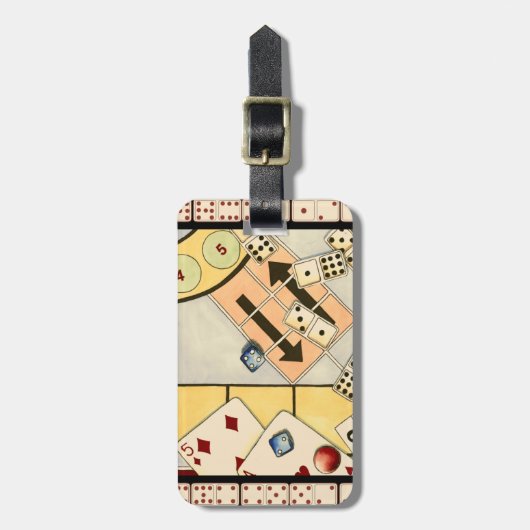 チャンスのゲームの混乱した品揃え ラゲッジタグ (正面縦)