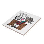 チャンスのハードワークのユーモアなぜ タイル (側面)