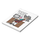 チャンスのハードワークのユーモアなぜ ノートパッド (回転)