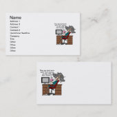 チャンスのハードワークのユーモアなぜ 名刺 (正面/裏面)