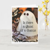 チャンスの幽霊があるか楽しむ誕生日 カード (黄色い花)