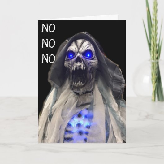 **チャンスの幽霊はなし** 40歳の誕生日カード カード (正面)