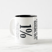 チャンスのoOfぶら下がったな私: 1% ツートーンマグカップ (正面左)