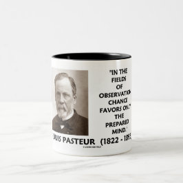 チャンスは準備された心だけPasteur支持します ツートーンマグカップ