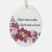 チャンスは私達に姉妹をギフトしました セラミックオーナメント (右)
