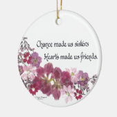 チャンスは私達に姉妹をギフトしました セラミックオーナメント (左)