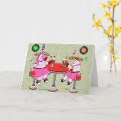 チャンスは私達に姉妹、ハートをしました私達に友人をしました カード (黄色い花)