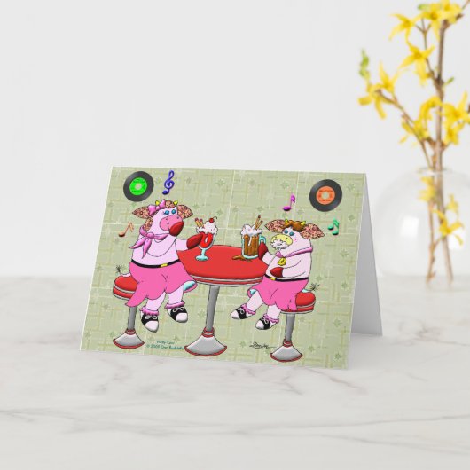 チャンスは私達に姉妹、ハートをしました私達に友人をしました カード (黄色い花)