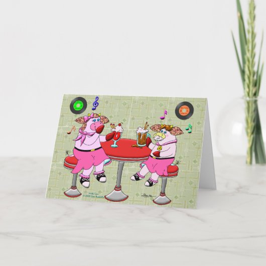 チャンスは私達に姉妹、ハートをしました私達に友人をしました カード (正面)