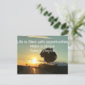 チャンスをつかむ ポストカード (スタンド正面)