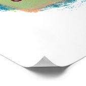 チャンスを保取るハートで若い間開いている ポスター (角)