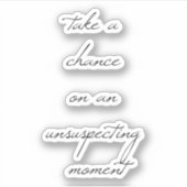 チャンスカスタムを狙ったビニールのシール シール (正面)