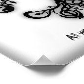 チャンス与えを平和にする ポスター (角)