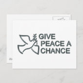 チャンス与えを平和にする ポストカード (正面/裏面)