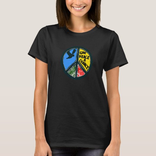 チャンス与えを平和にする Tシャツ (正面)