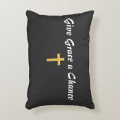 チャンス与えを恵む アクセントクッション (正面(垂直))