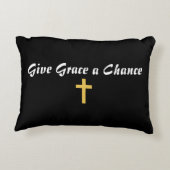 チャンス与えを恵む アクセントクッション (裏面)