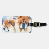 チャンス及びCHLOEのheARTdogの食事 ラゲッジタグ (正面横)
