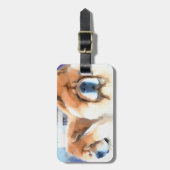 チャンス及びCHLOEのheARTdogの食事 ラゲッジタグ (正面縦)