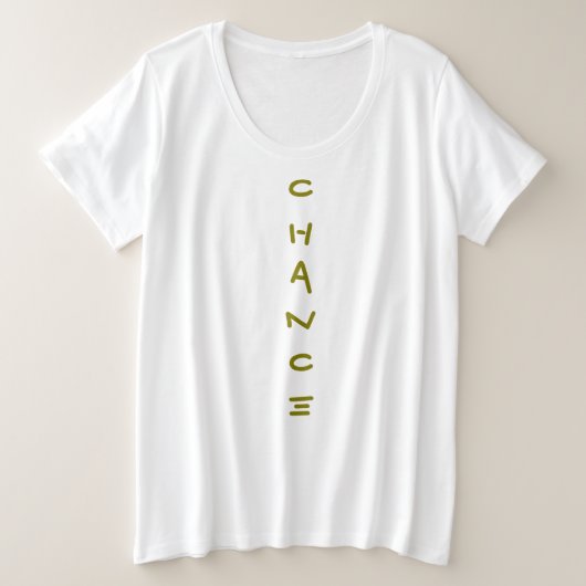 チャンスTシャツ プラスサイズTシャツ (デザイン正面)