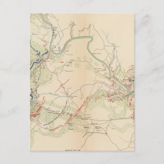 チャンセラーズヴィル、セイラム教会、フレデリックスバーグ ポストカード (正面)