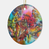 チャンソン・ド・ローランド/トーナメントでの騎士の戦闘 セラミックオーナメント (左)