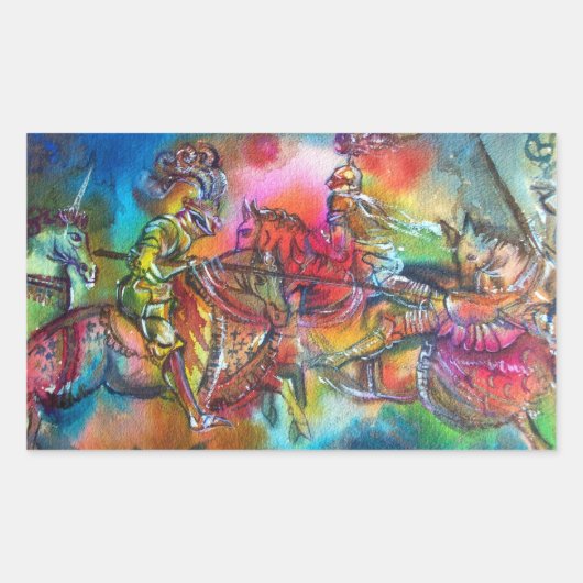 チャンソン・ド・ローランド/トーナメントでの騎士の戦闘 長方形シール (正面)