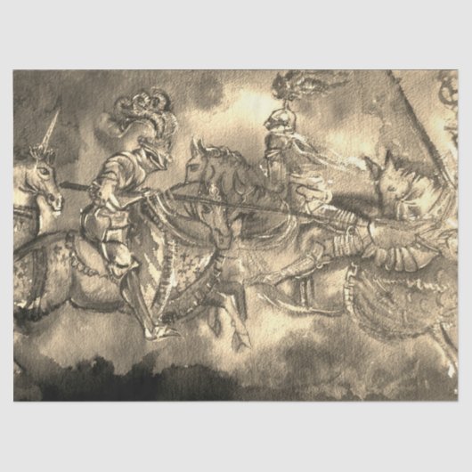 チャンソン・ド・ローランド/トーナメントの中世の騎士 薄葉紙 (正面)