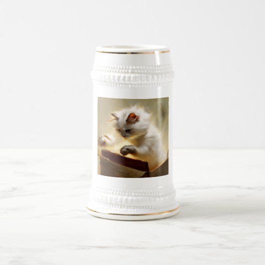 チャンティリーティファニー猫 ビールジョッキ (中央)