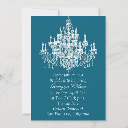 チャンディーアモア招待状 招待状 (正面)