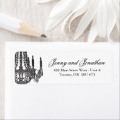 チャンデスタイリッシュリアRSVP住所 シール (インサイチュ)