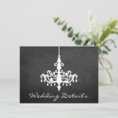 チャンデリアエレガントシャルボードズ結婚コレクション エンクロージャーカード (スタンド正面)