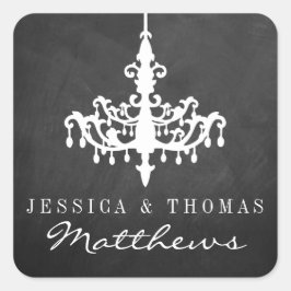 チャンデリアエレガントシャルボードズ結婚コレクション スクエアシール